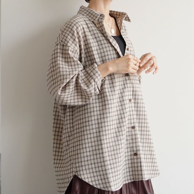 ソフトコットントラッドチェックシャツ　TS630059