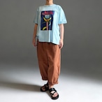 ASEEDONCLOUD アシードンクラウド kafusho T SHIRT/カフウショウTシャツ Flower Print #261803 Sax size S