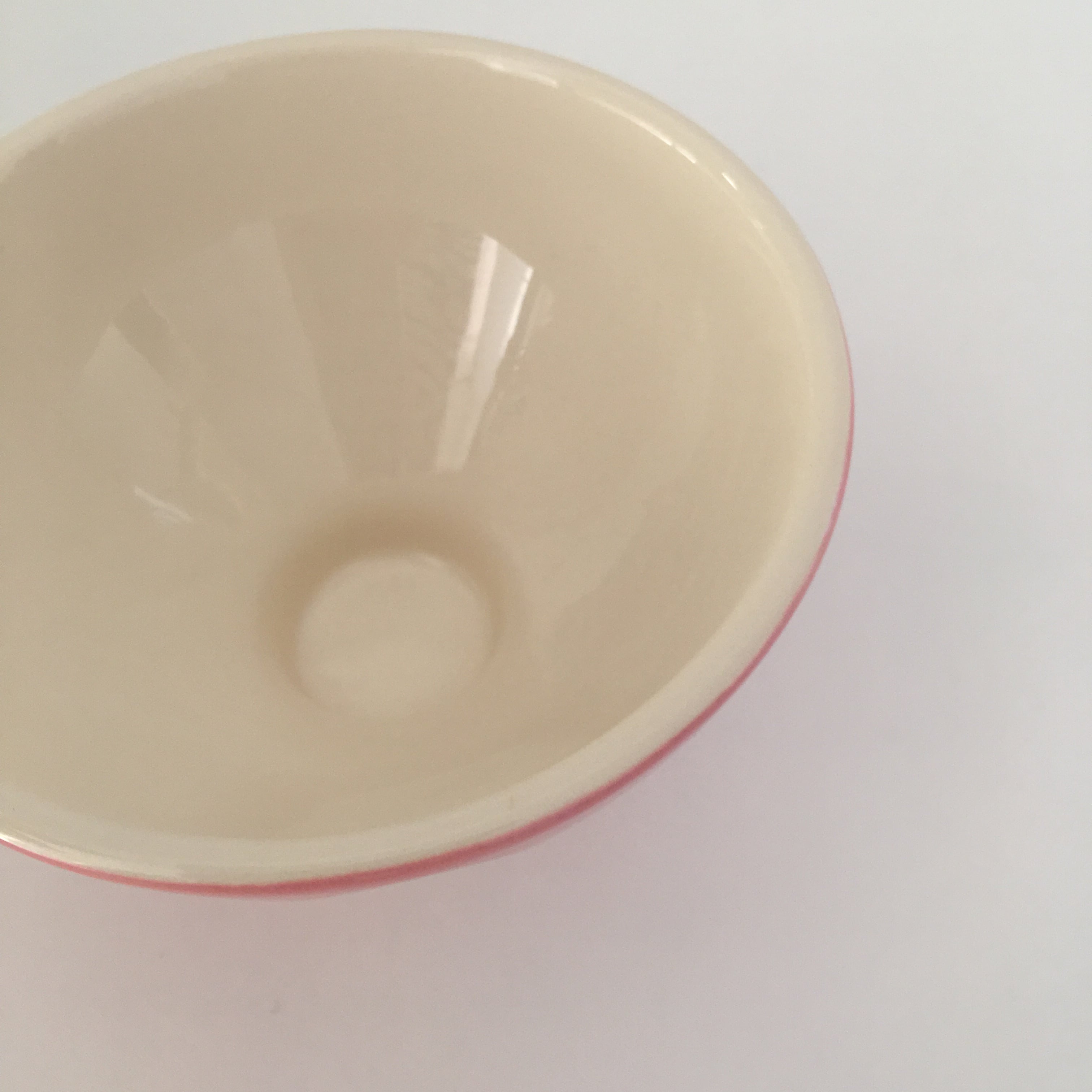 カフェオレボウル ミニ ピンク ドット 水玉 フランス アンティーク