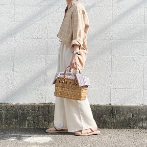 Linen wide pants (ivory)