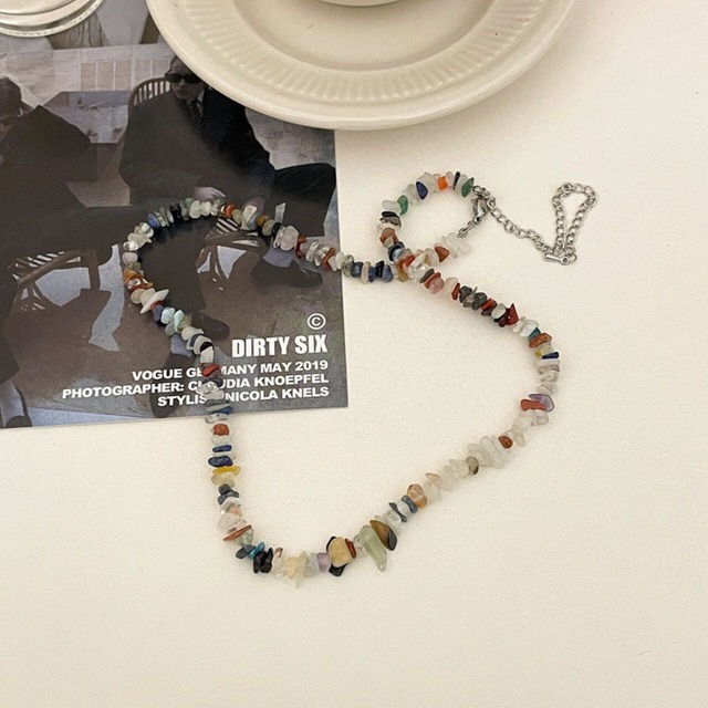 BANKOKバンコク公園森の砂利ネックレス