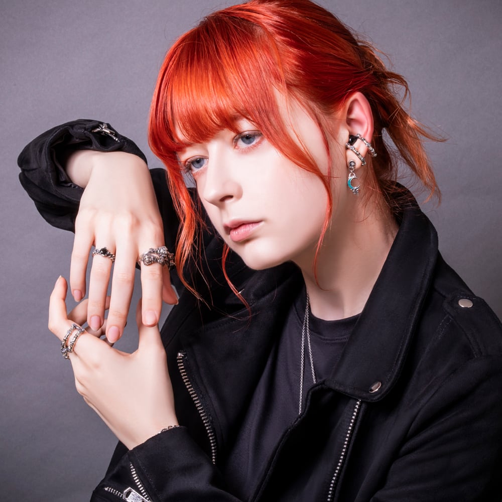ブルームーンハートピアス AKE0128 片耳用 Blue Moon Heart Piercing