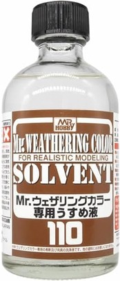 GSI クレオス(GSI Creos) GSIクレオス Mr.ウェザリングカラー 専用うすめ液 110ml 模型塗料用薄め液 WCT101