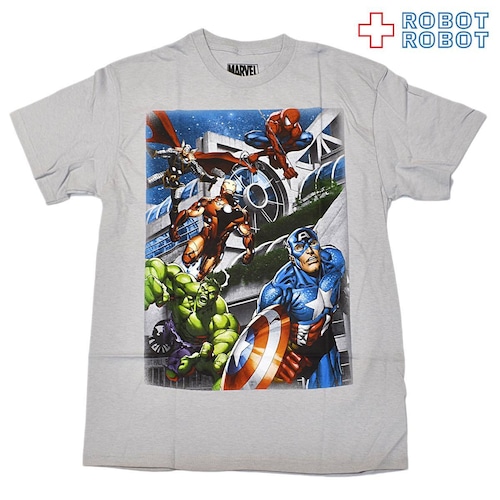 マーベル Tシャツ アベンジャーズ グレー