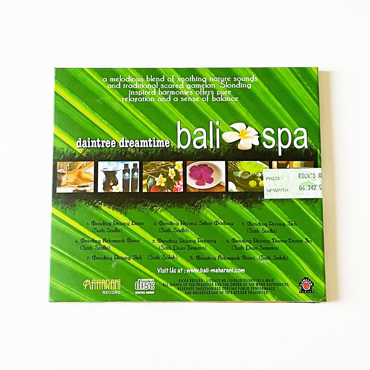 daintree dreamtime Bali Spa＜バリ島音楽 CD＞ バリ島雑貨K2-U （ケーツーウー）