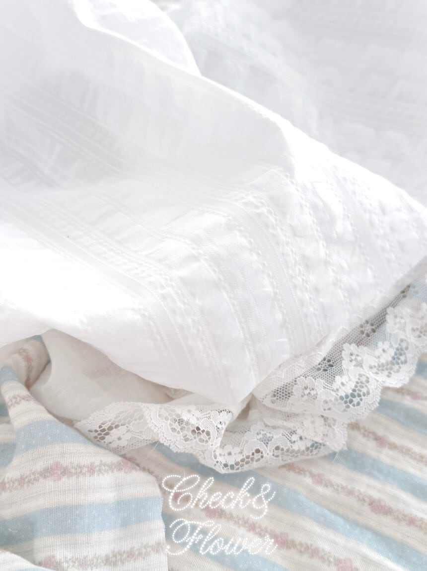 【3/31〜4/5限定販売】ロマンチックホワイト　リップル生地26SS