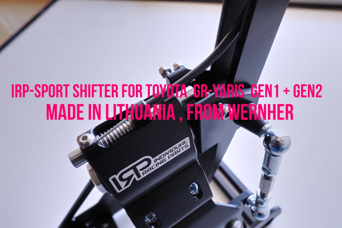 IRP SPORT SHIFTER GR-YARIS Gen1 & Gen2 | WERNHER WEB SHOP