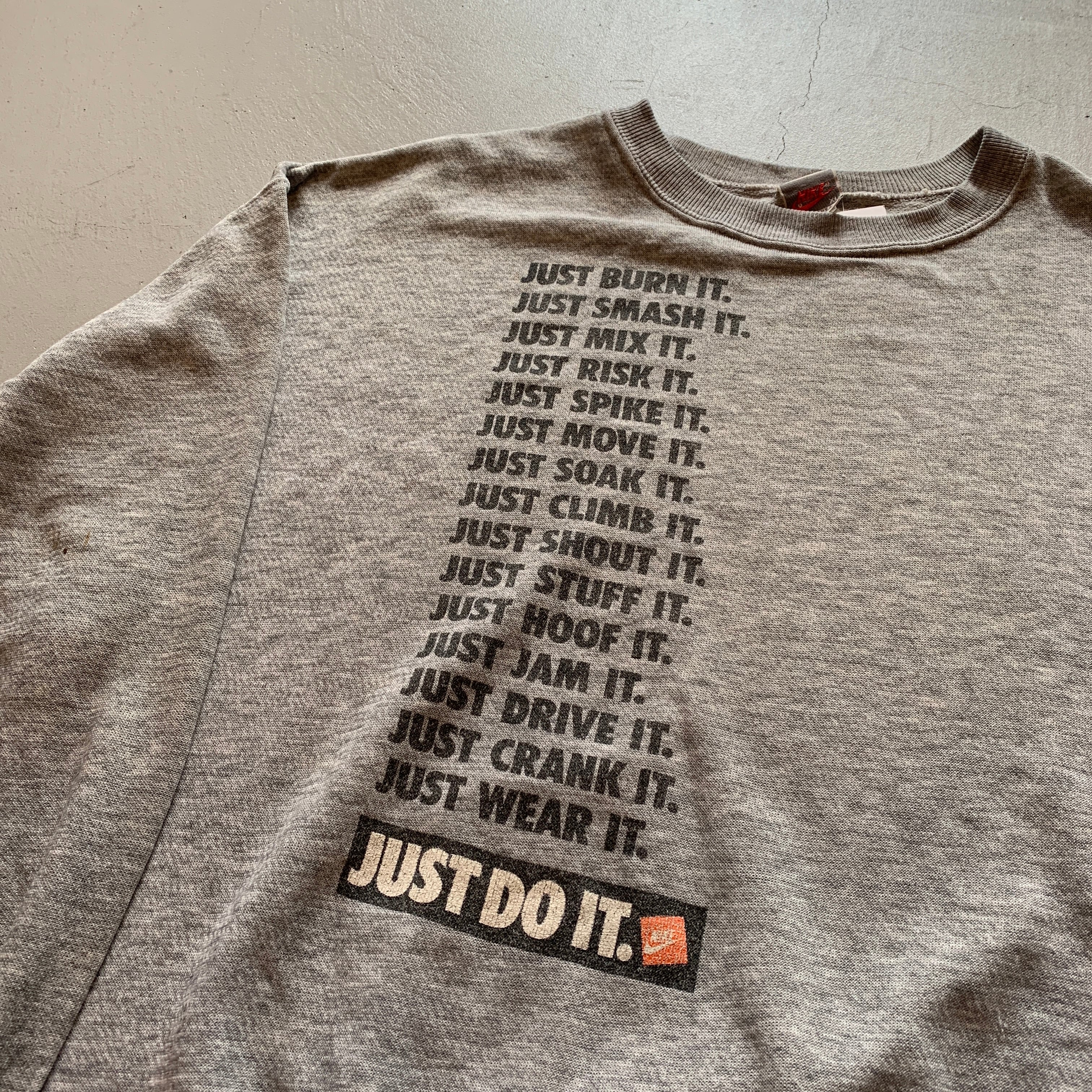 80s〜90s NIKE "JUST DO IT" sweat【高円寺店】 | What'z up