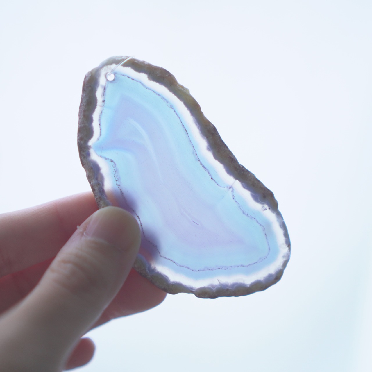 Daybreak Blue 04 - アゲートヒーリングチャイム / Agate Sun Catcher Wind Chime 043