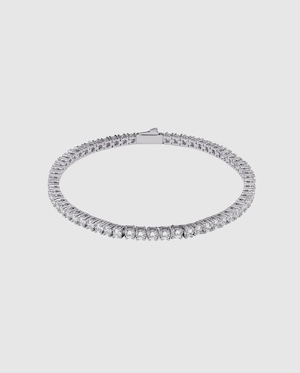 Luxury Tennis Bracelet 【3mm / SILVER】