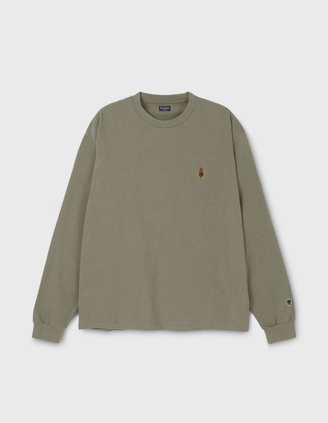 [HERITAGEFLOSS] CREST 15S LONG SLEEVE / Desert Khaki 正規品 韓国ブランド 韓国通販 韓国代行 韓国ファッション heritage floss ヘリテイジ・フロース 日本