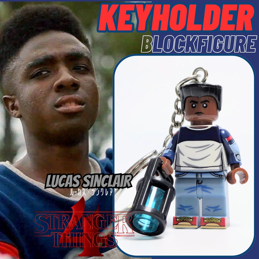 ★ブロックフィギュアキーホルダー★【 Stranger Things / ストレンジャーシングス 】 エリカ・シンクレア 〚アメリカン雑貨 アメトイ〛