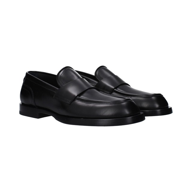 DOLCE&GABBANA ドルチェ&ガッバーナ メンズ ローファー レザー ブラック