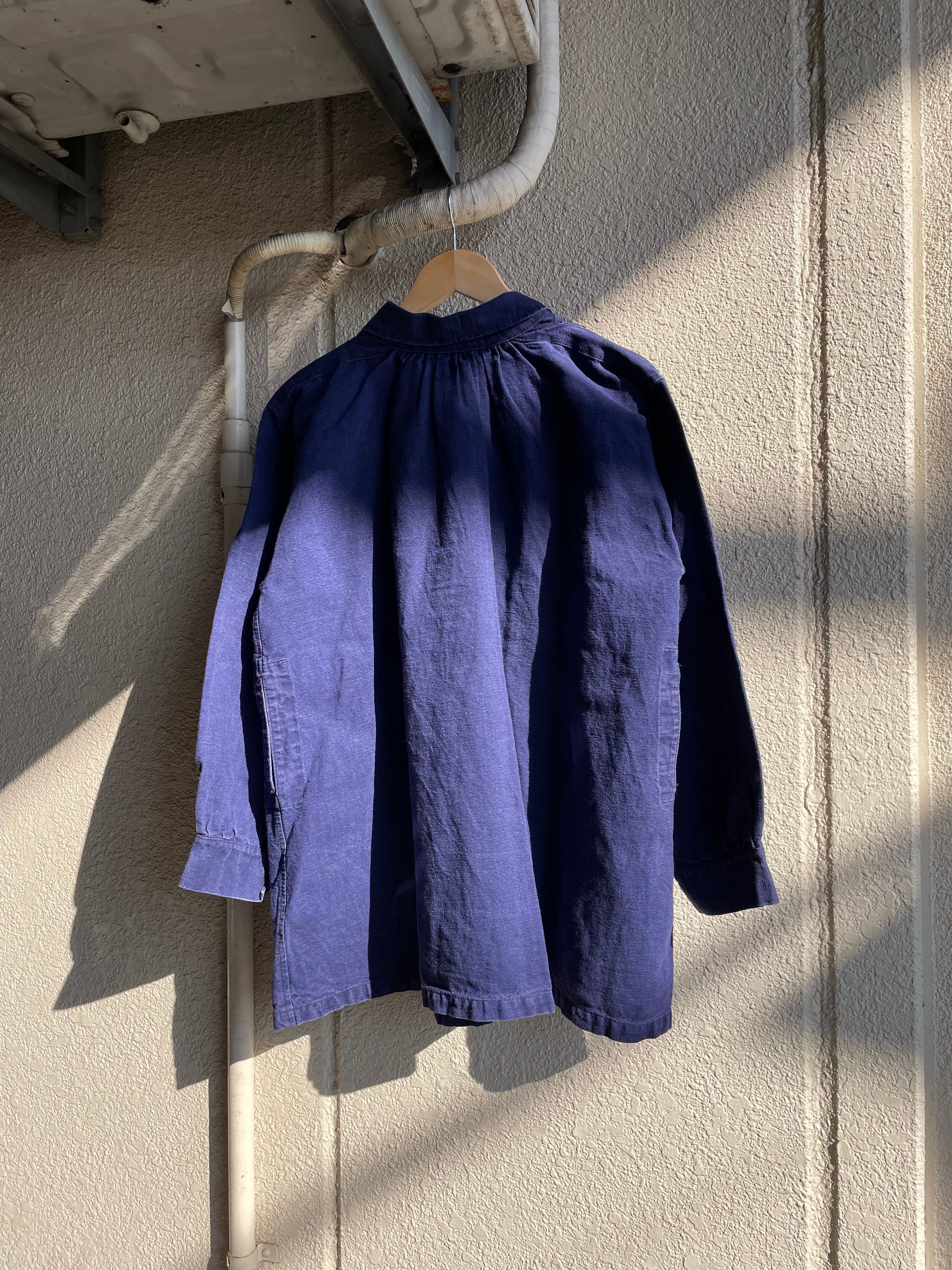 y*m様 40s~ フレンチ インディゴ メティス スモック 古着 ヴィンテージ d213ca757072eeeb513a534c1c6a24