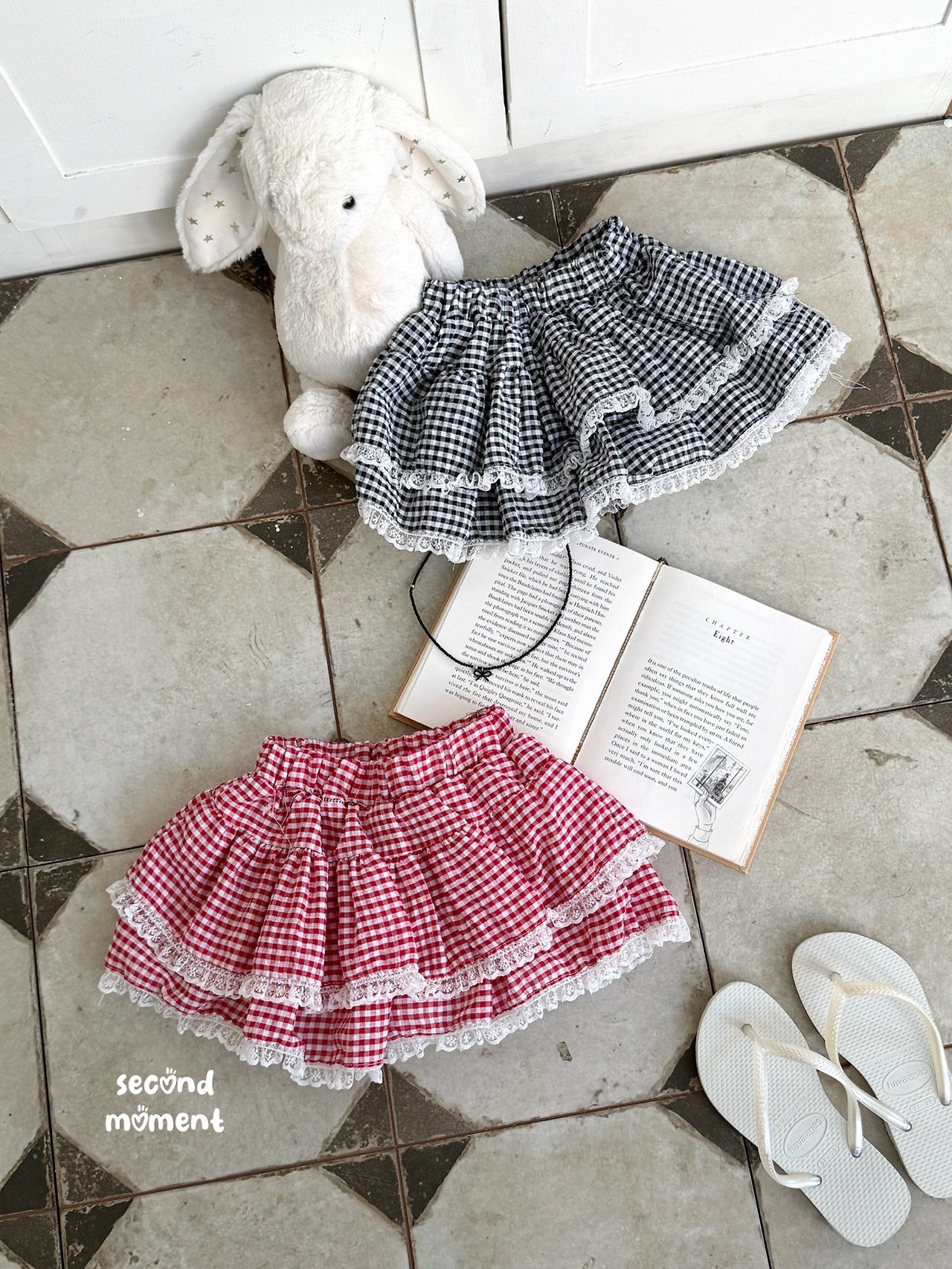 [second moment] Fruit Check Skirt / [세컨드모먼트] 후르츠체크스커트
