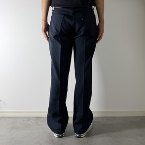Levi's 517 Polyester Bootcut Slacks dark navy [W35L28.5相当] 古着