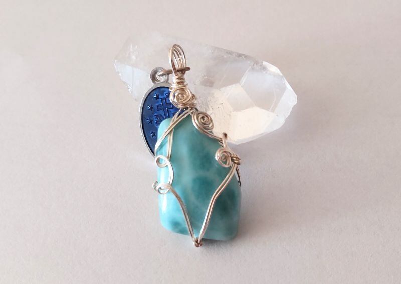 ヒーリングのマスター!高品質ラリマー・ペンダントトップ