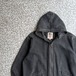 STUSSY “bootleg” / 90’s black denim zip hoodie size M