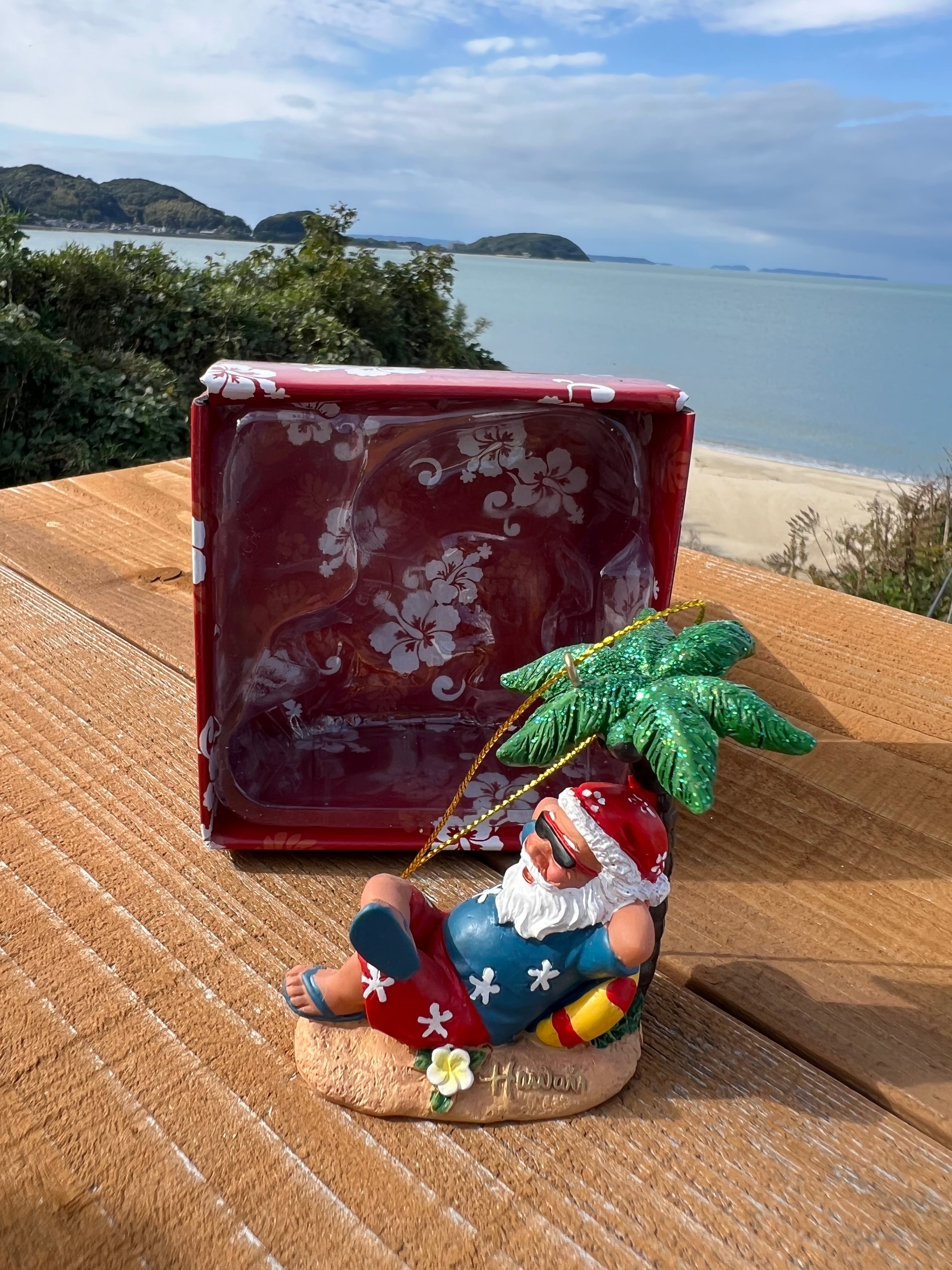新商品】1点のみ ハワイ クリスマスオーナメント サンタ ハワイアン