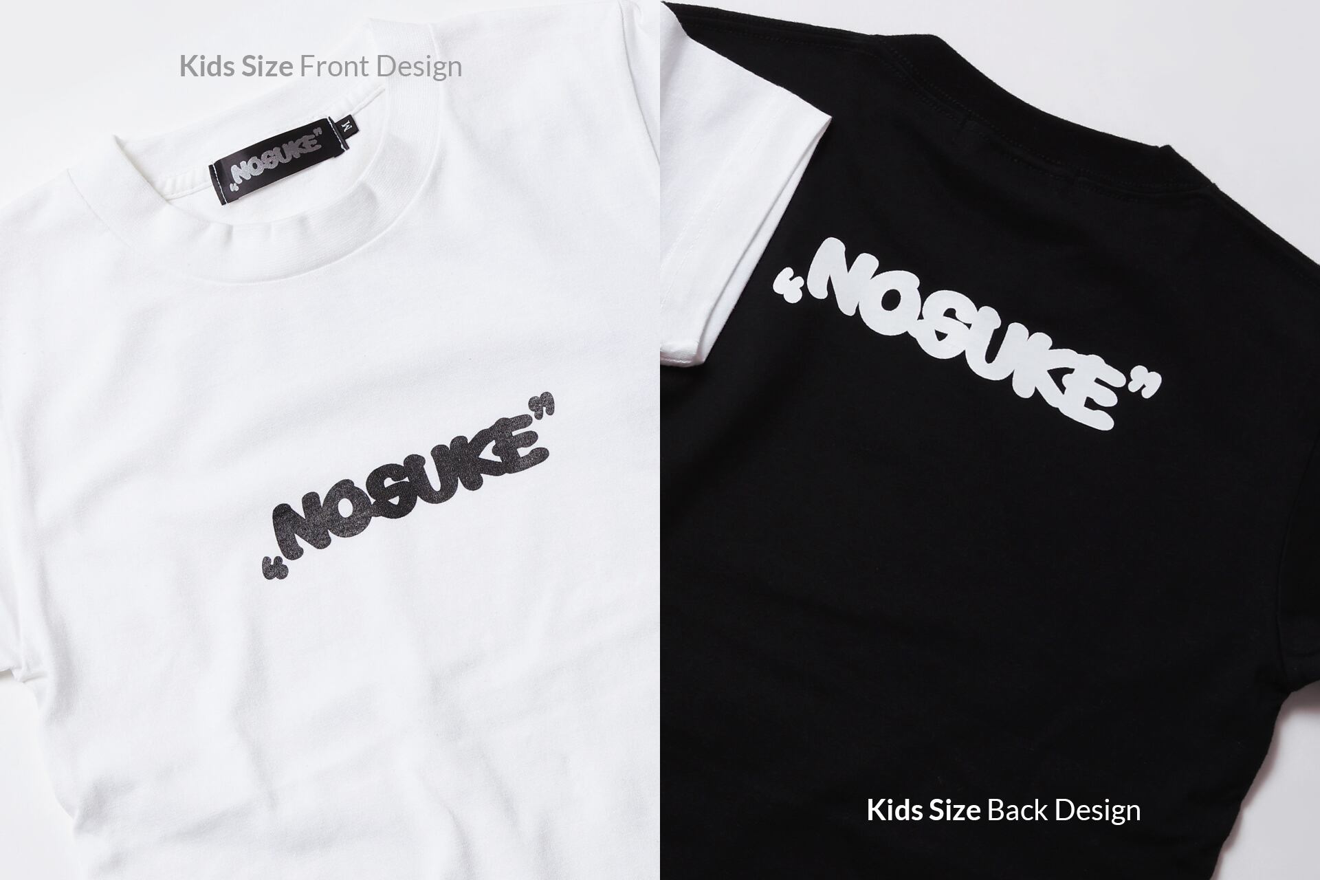 ❤️のすけ❤️ Kids】“NOSUKE” Logo Front/Back Print T-shirt | NOSUKE