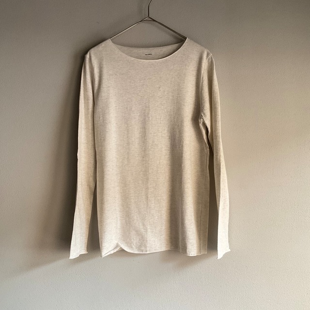 monSakata 〈4800〉オフネック　イエロー／グレージュ