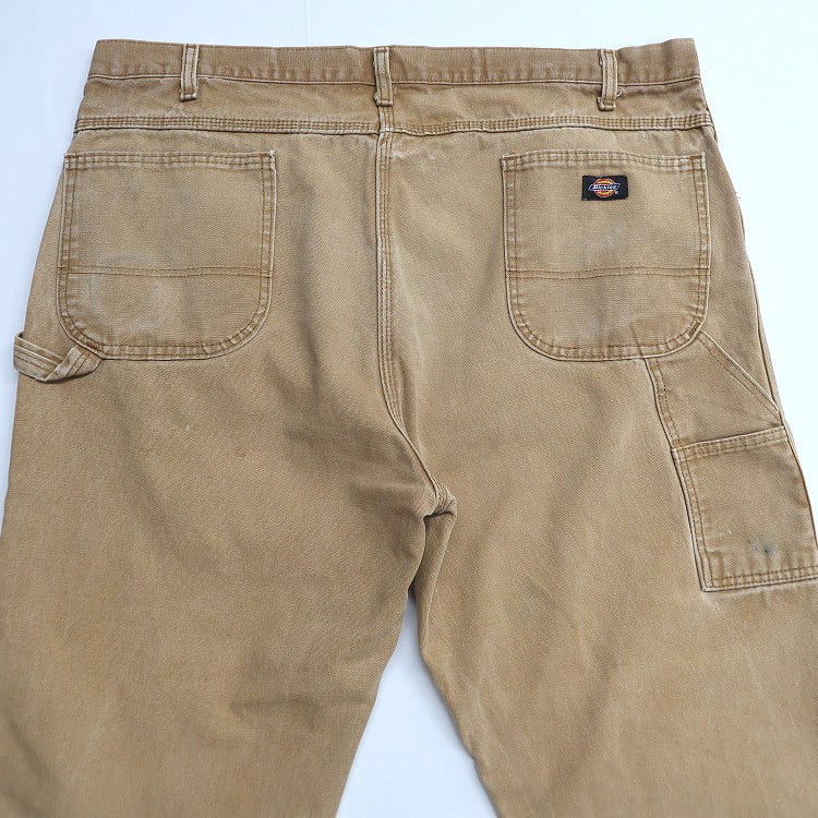 古着 ディッキーズ Dickies ワーク ダック ペインターパンツ イエロー