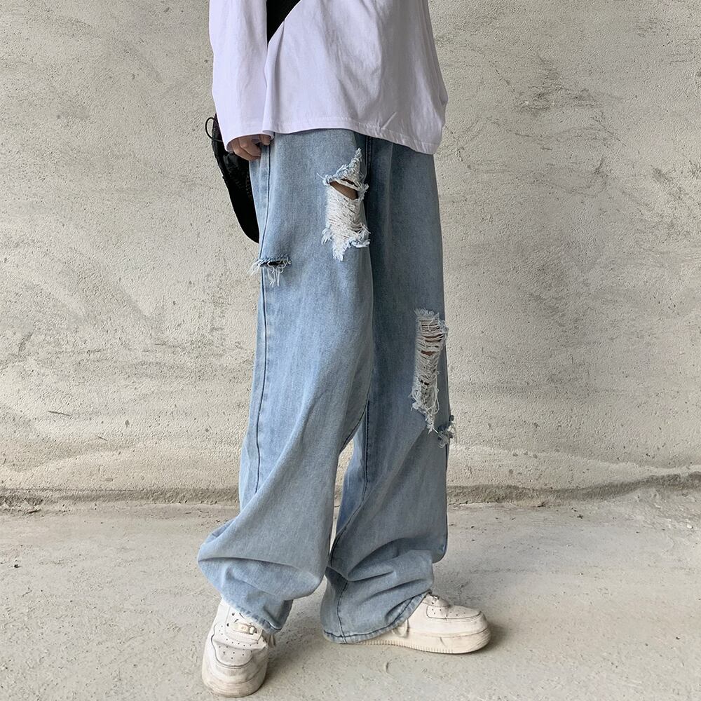 ジーンズ レディーススタンダードパンツ スプリングサマー レトロ ストリート 春物 夏物 ケッペル90428007543