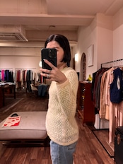 BANANA REPUBLIC Mohair Blend Openwork Cardigan