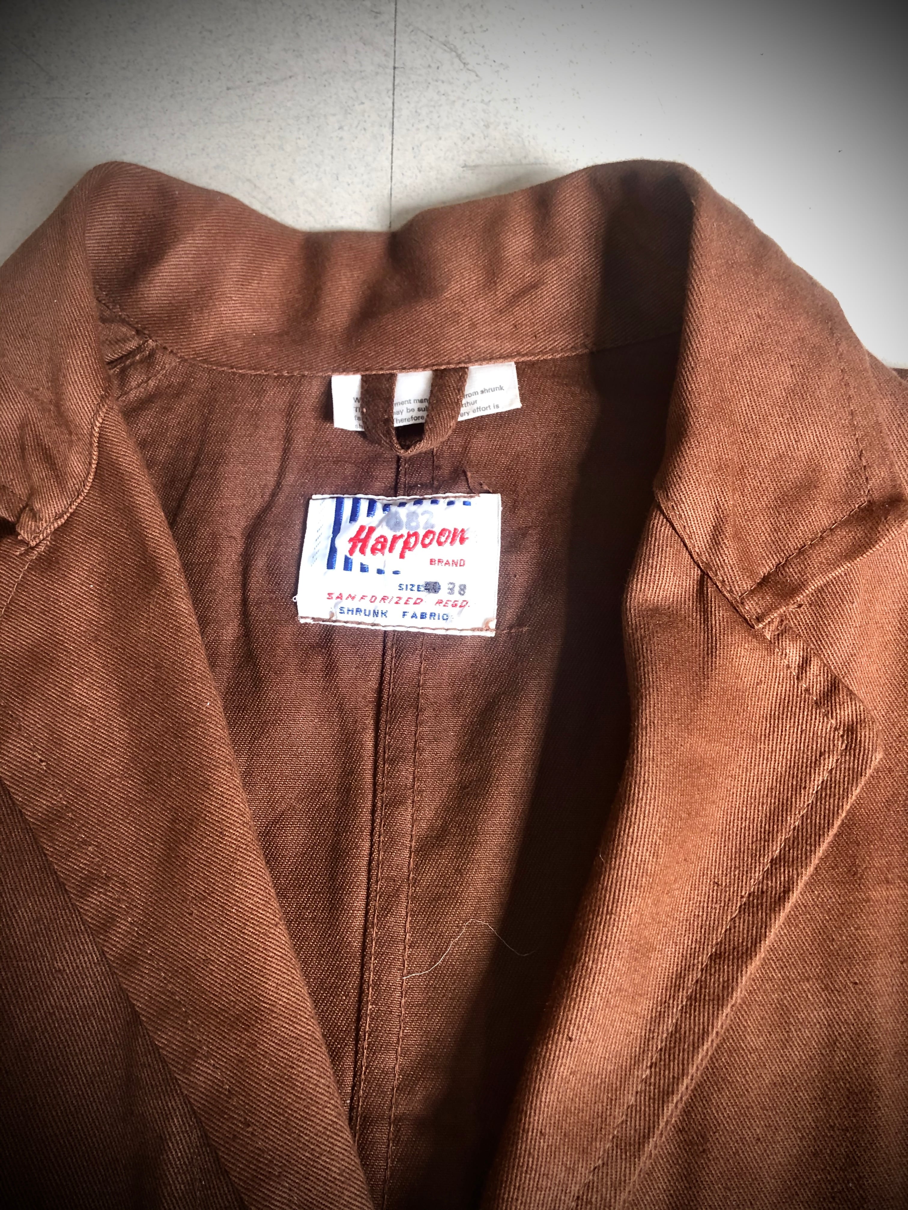 60's British vintage “Harpoon” cotton twill work jacket | LEYLINE