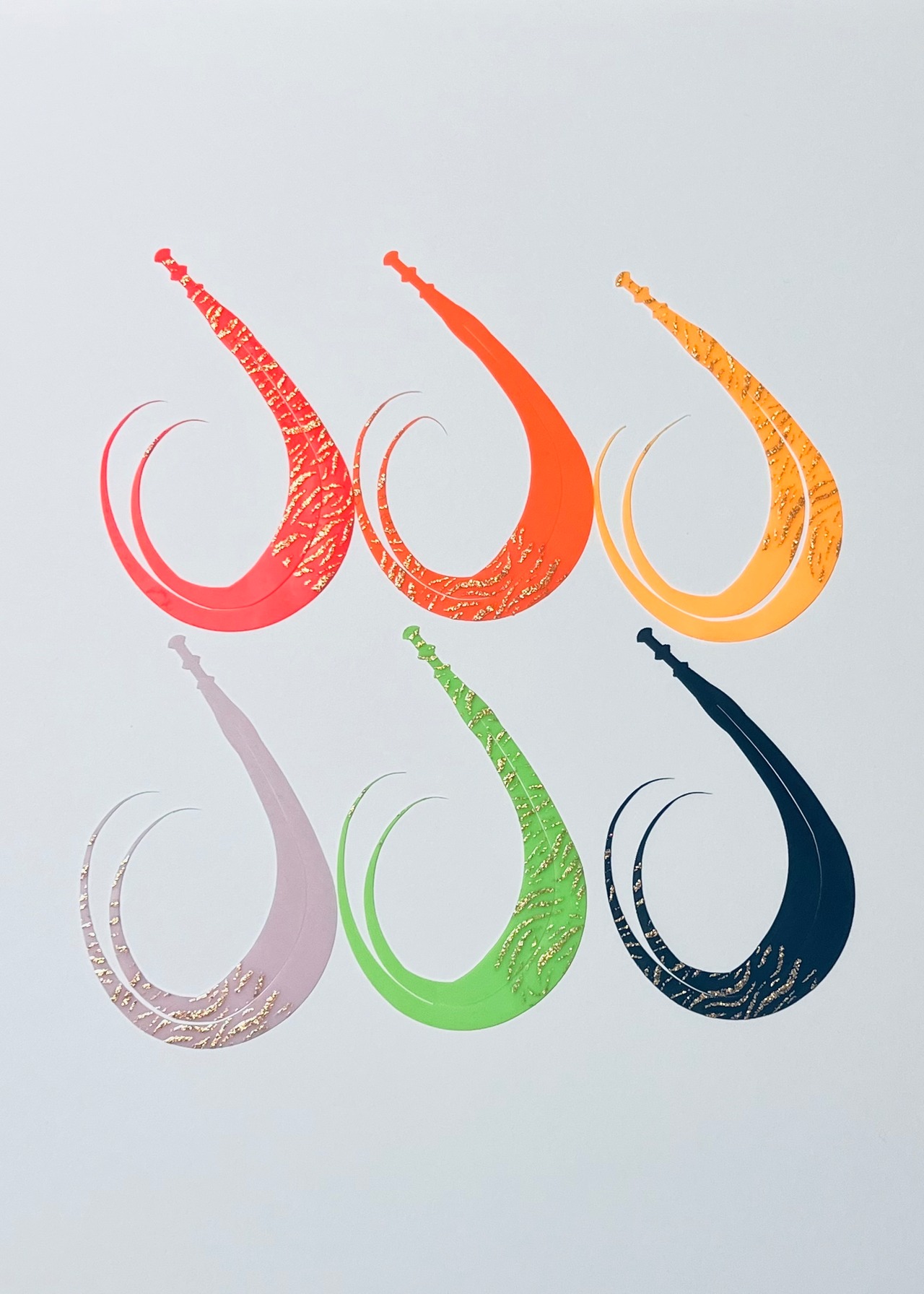 RW ネクタイ2本セット 【Mix柄】ラメタイガー★新色追加