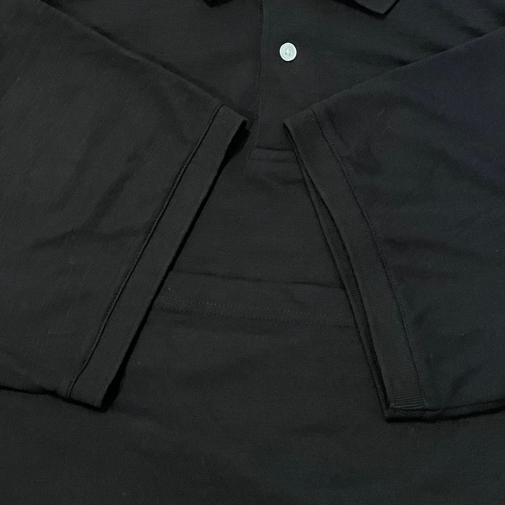 GEORGE】ビッグサイズ ポロシャツ XXL ワンポイント 刺繍ロゴ 黒