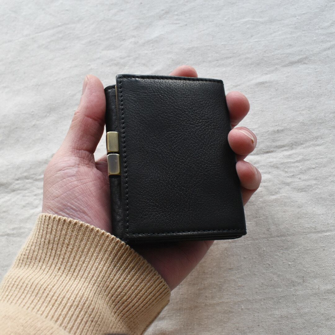 SLOW | bono clasp trifold wallet レザー ウォレット 財布 がま口