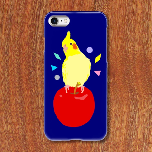 iPhoneケース オカメインコりんご【各機種対応】