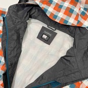 SHIMANO シマノ チェック柄 防水 フィッシング ジャケット ナイロン マウンテンパーカー M /釣り/裏メッシュ/フード着脱可能