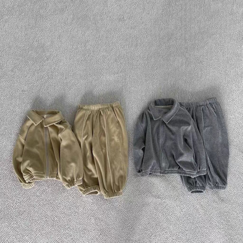 【BABY&KID】秋新作 無地セットアップ