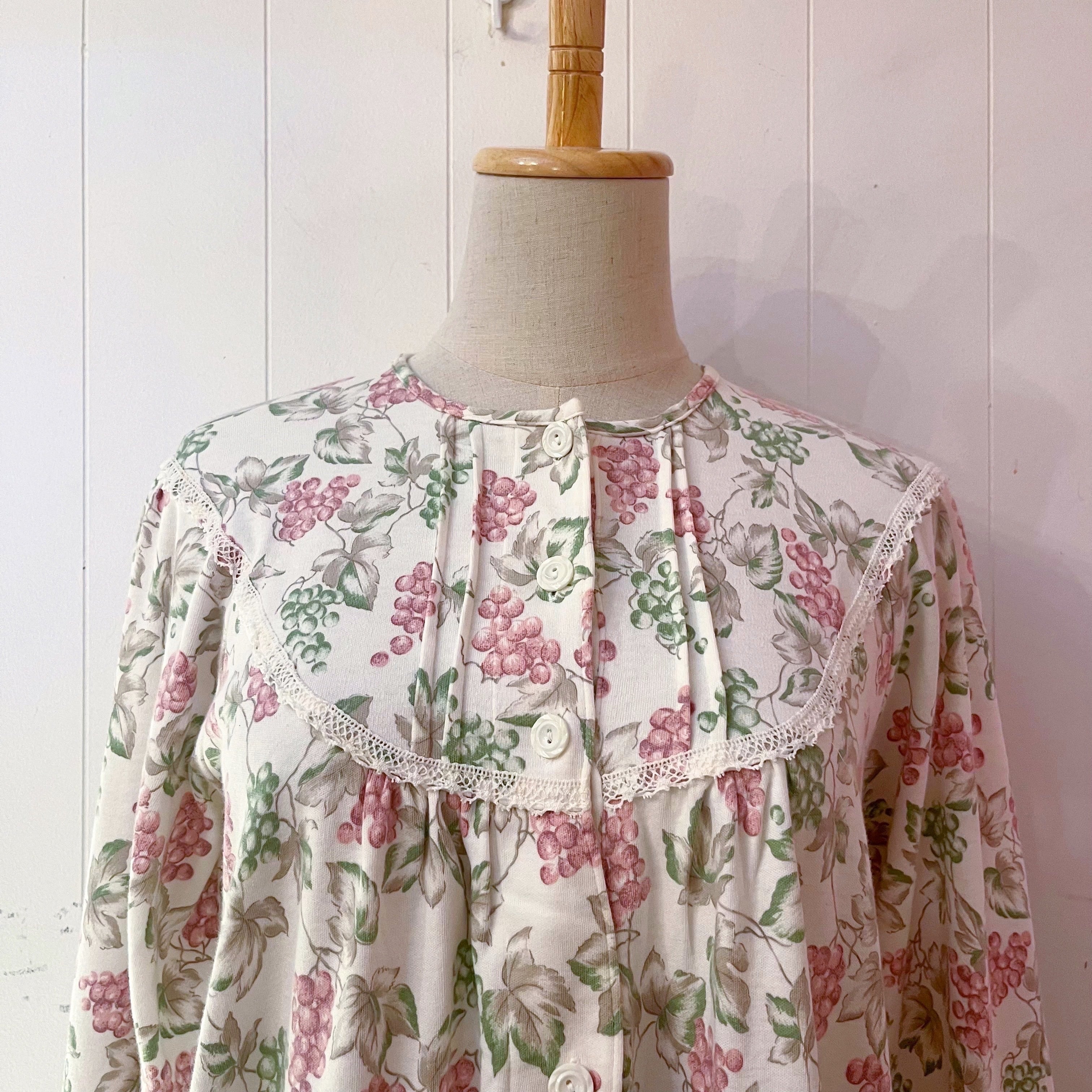 grape leaf neglige one-piece