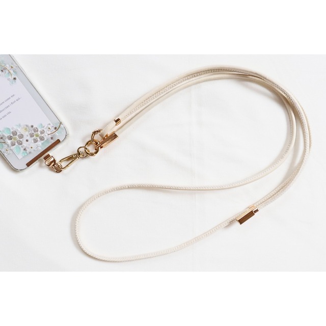 長さ調整できる 高見えレザー調で上品 シンプルなショルダーストラップ