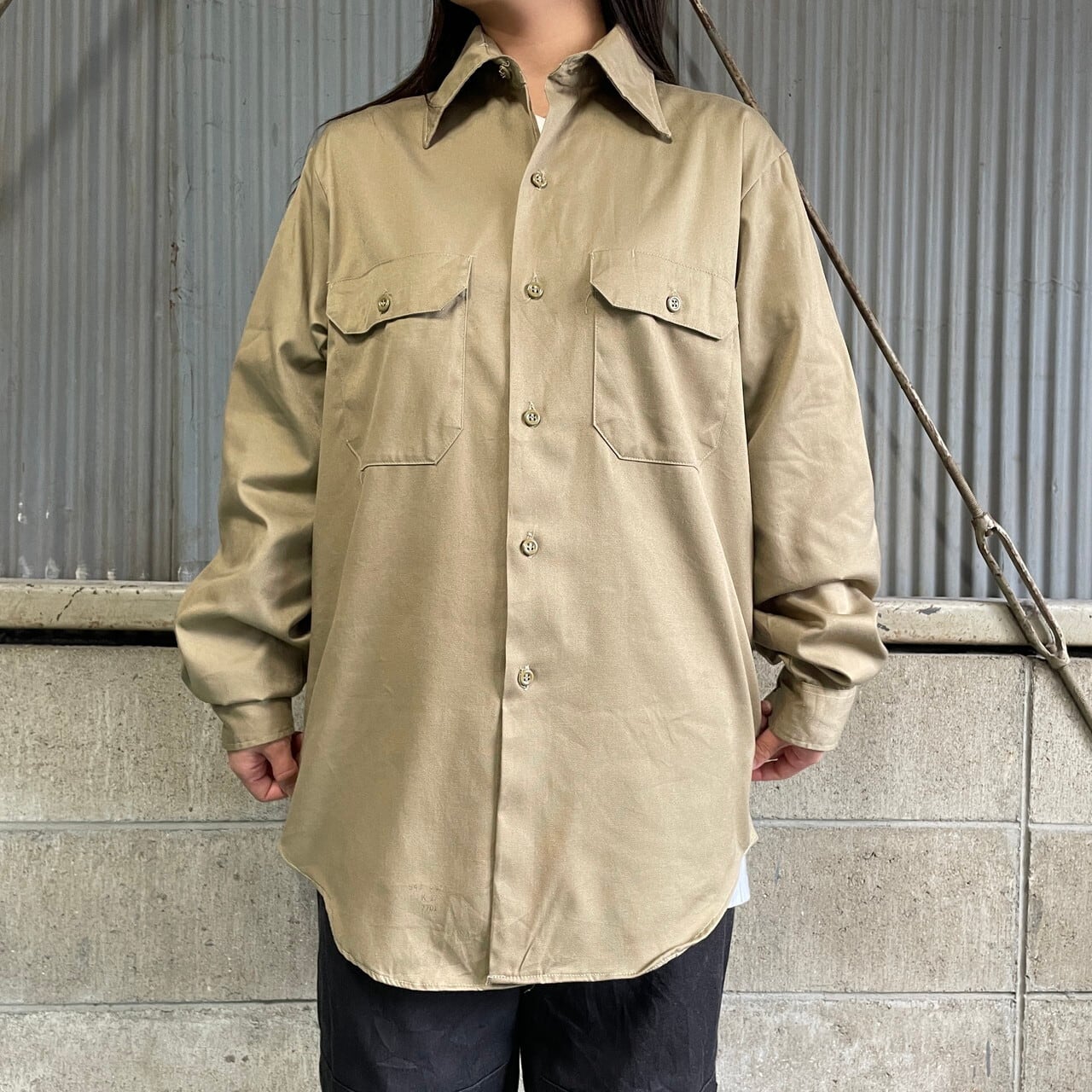 70年代 BIG MAC JC Penney ワークシャツ メンズM 古着 ビッグマック 