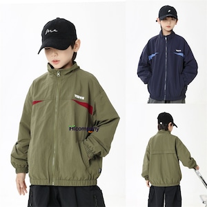 ベースボールジャケット ジャケット 男の子 子供服 2色 110-170㎝ スタンドカラー ジャンパー 小学生 中学生 26LT1141