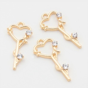 【C547-3】 ハートキーチャーム　2個