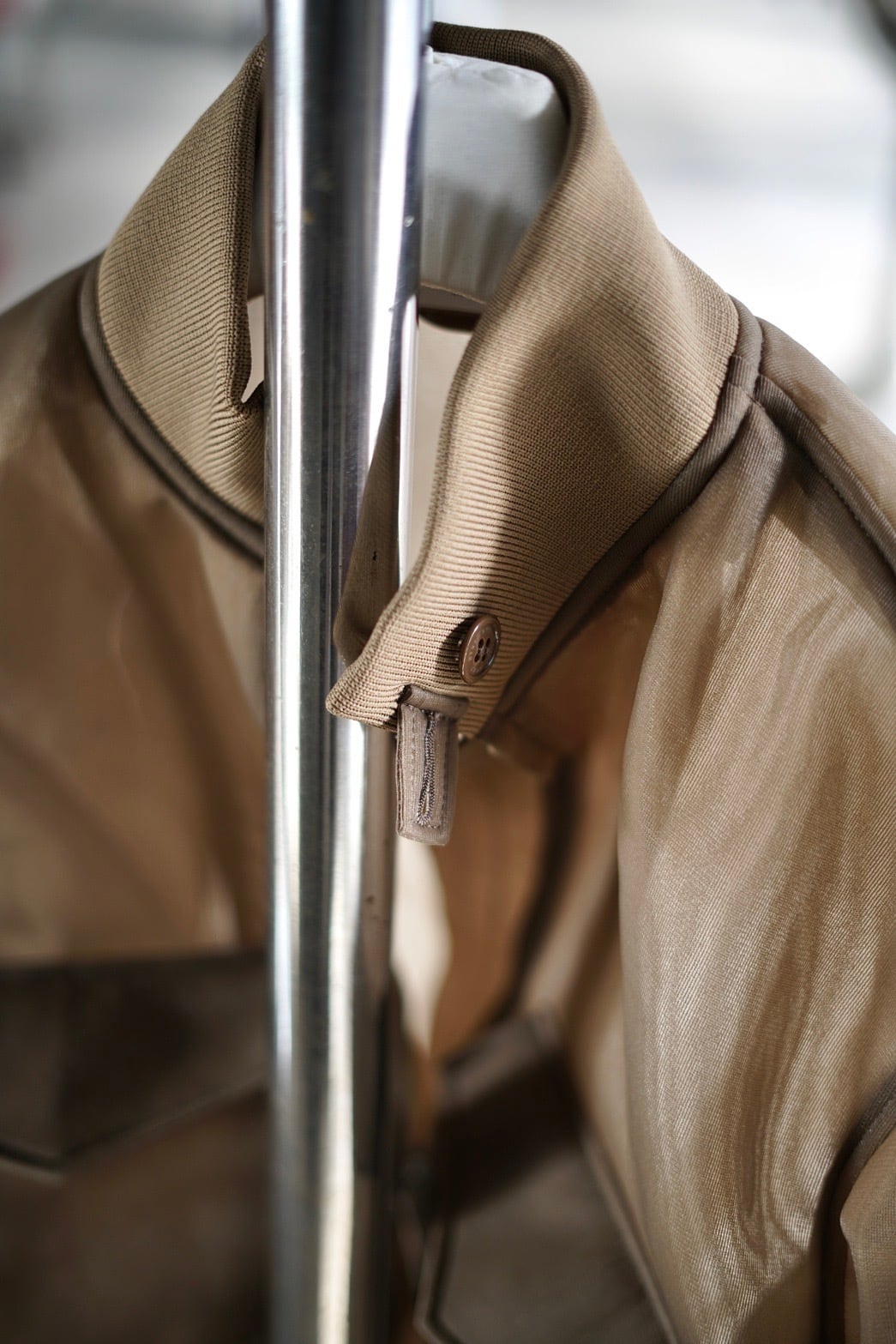 HYKE / SHEER WEP JACKET (BLACK , BEIGE , OLIVE DRAB) | JUQUI Online