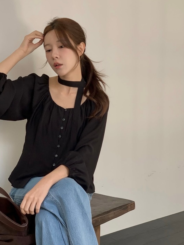 (予約) miel / Mute wool blouse 4color