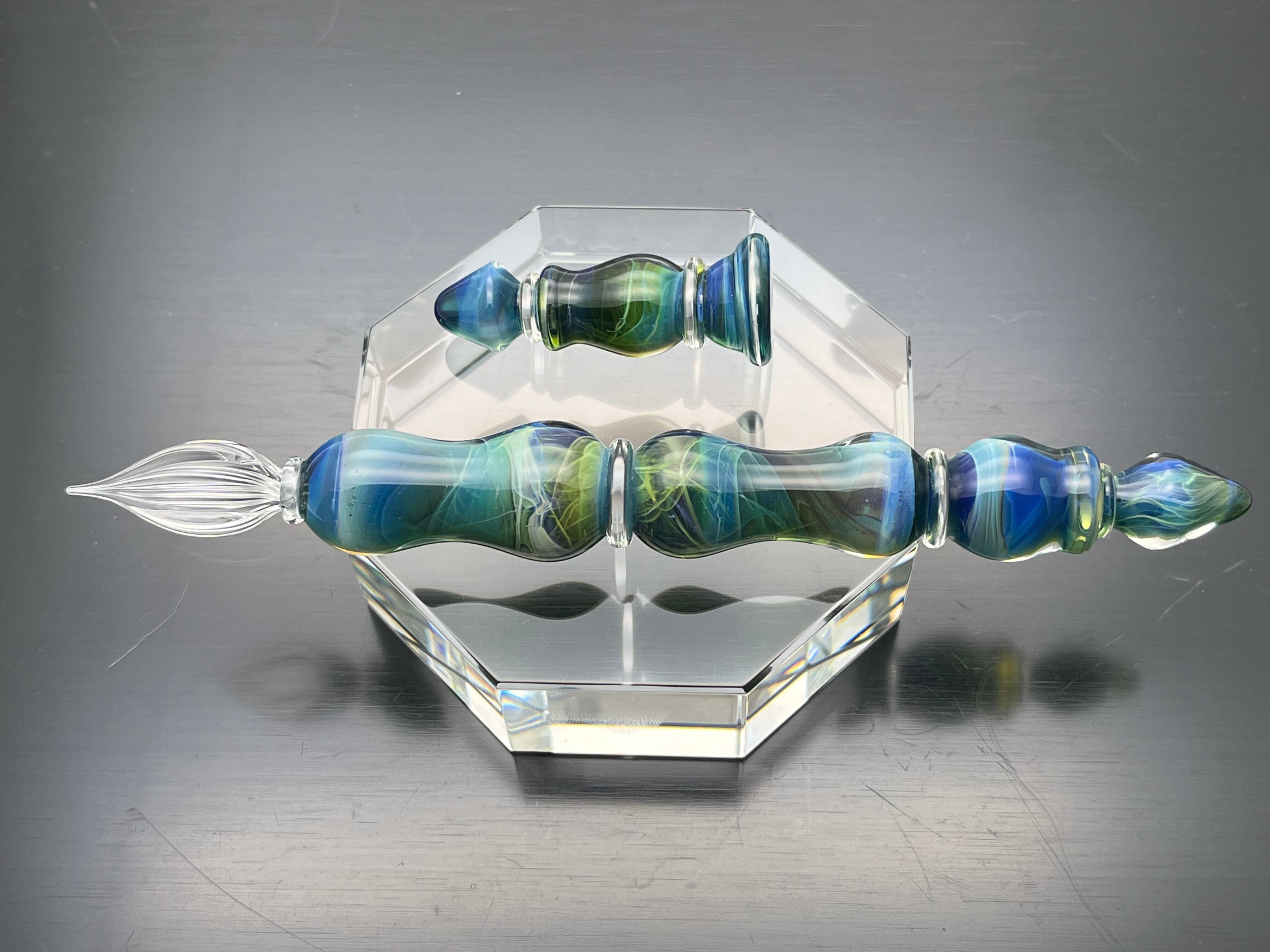 受注制作可能 Big type 硬質ガラスペン チェス『ビショップ』