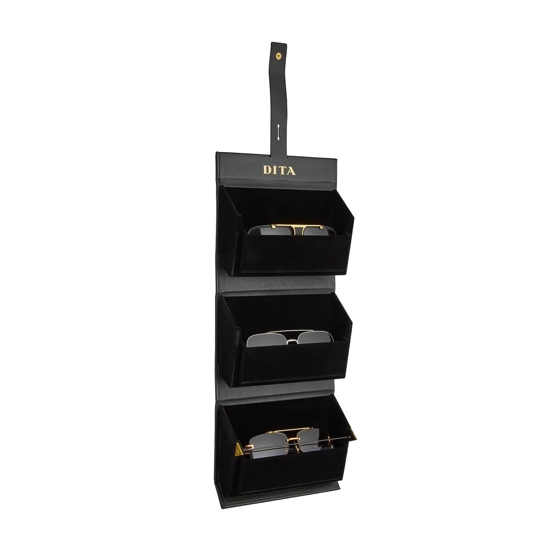 LEATHER 3 FRAME TRAVEL CASE@DITA | Re:TRUST EYEWEAR