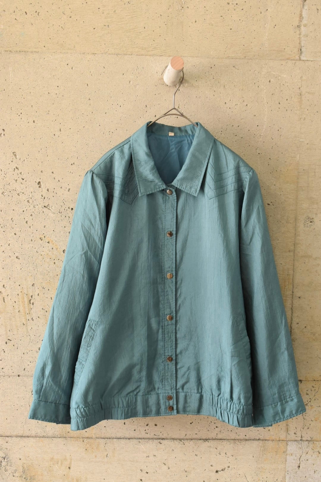 Emerald green lightweight blouson