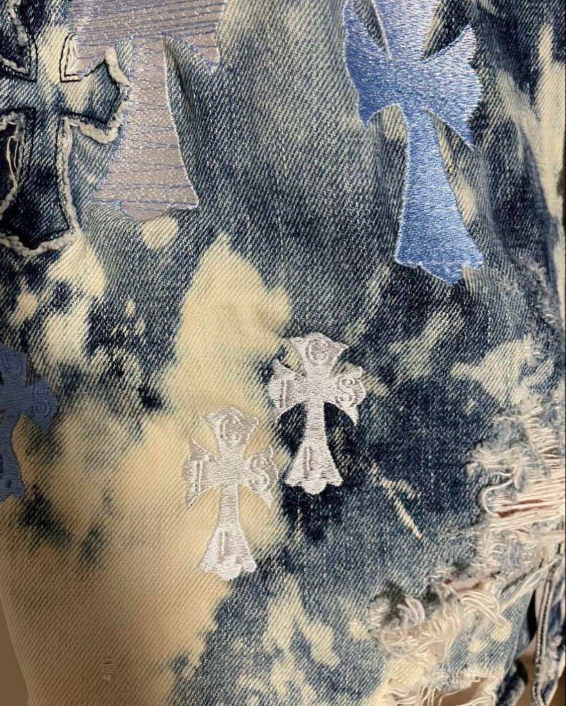 CHROME HEARTS クロムハーツ CVTVLIST カスタム デニムシャツ