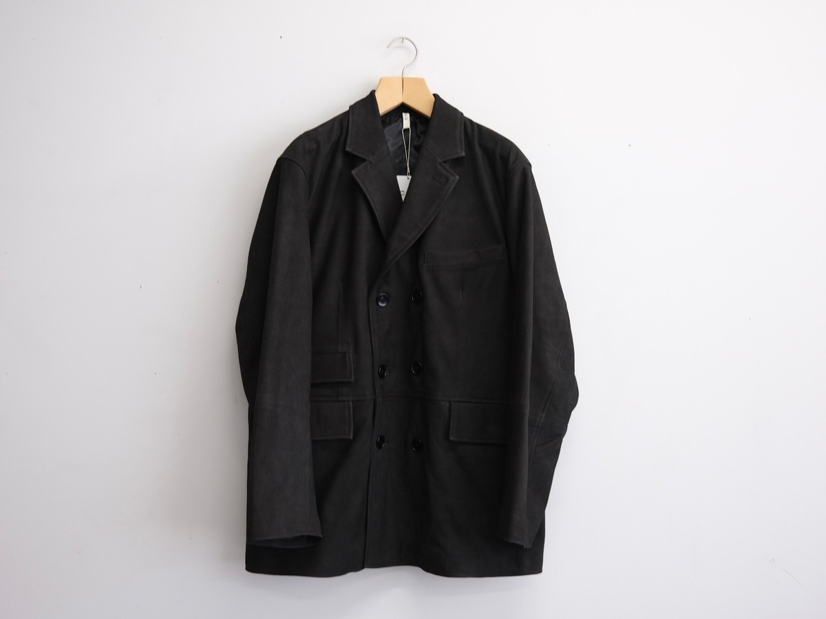 CCU” DOUBLE BREASTED JKT COW NUBUCK” | Lapel online store