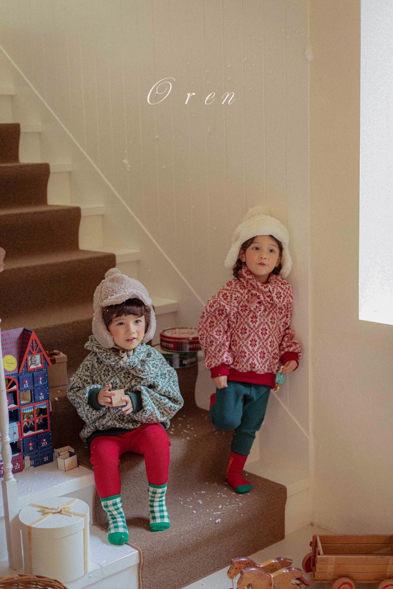 Oren X-mas［取寄］ snow flake mtm (muffler set)