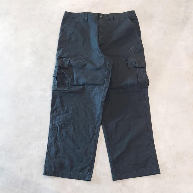 NIKE ナイキ カーゴパンツ ワークパンツ W34 古着 刺繍 黒 16491