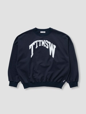 TTT MSW　College logo crew neck sweat　Navy　TTT-2024SS-CT05